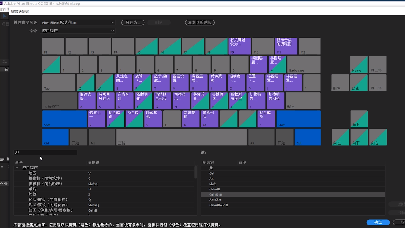 ae软件中最常用快捷键有什么
