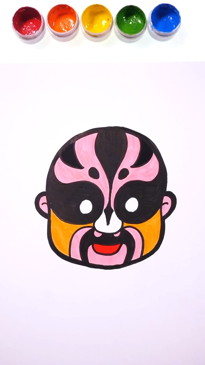 如何画京剧脸谱