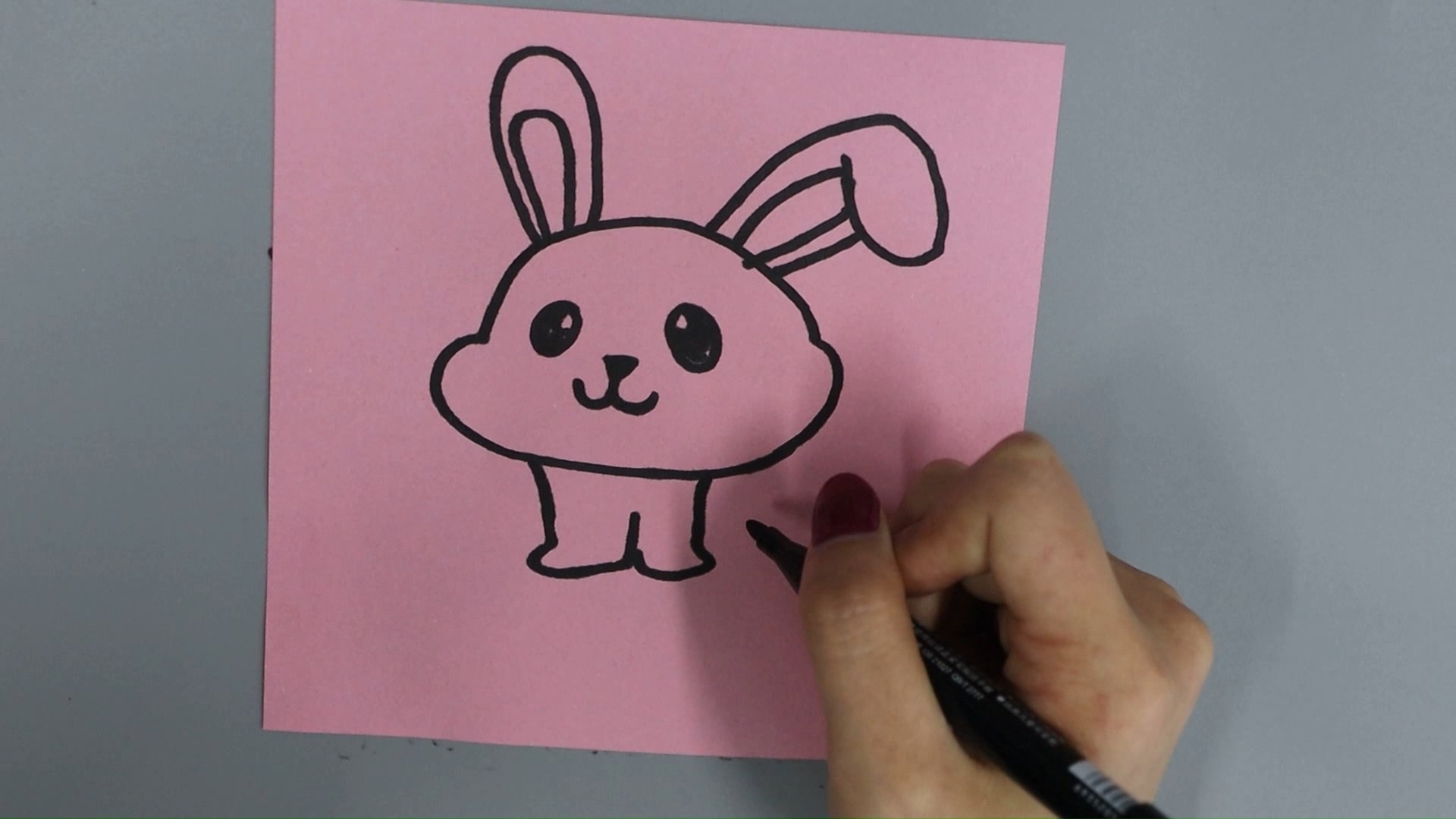 可爱的兔子的简笔画如何画?