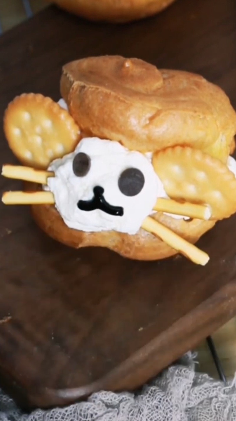 怎样做小老鼠造型泡芙