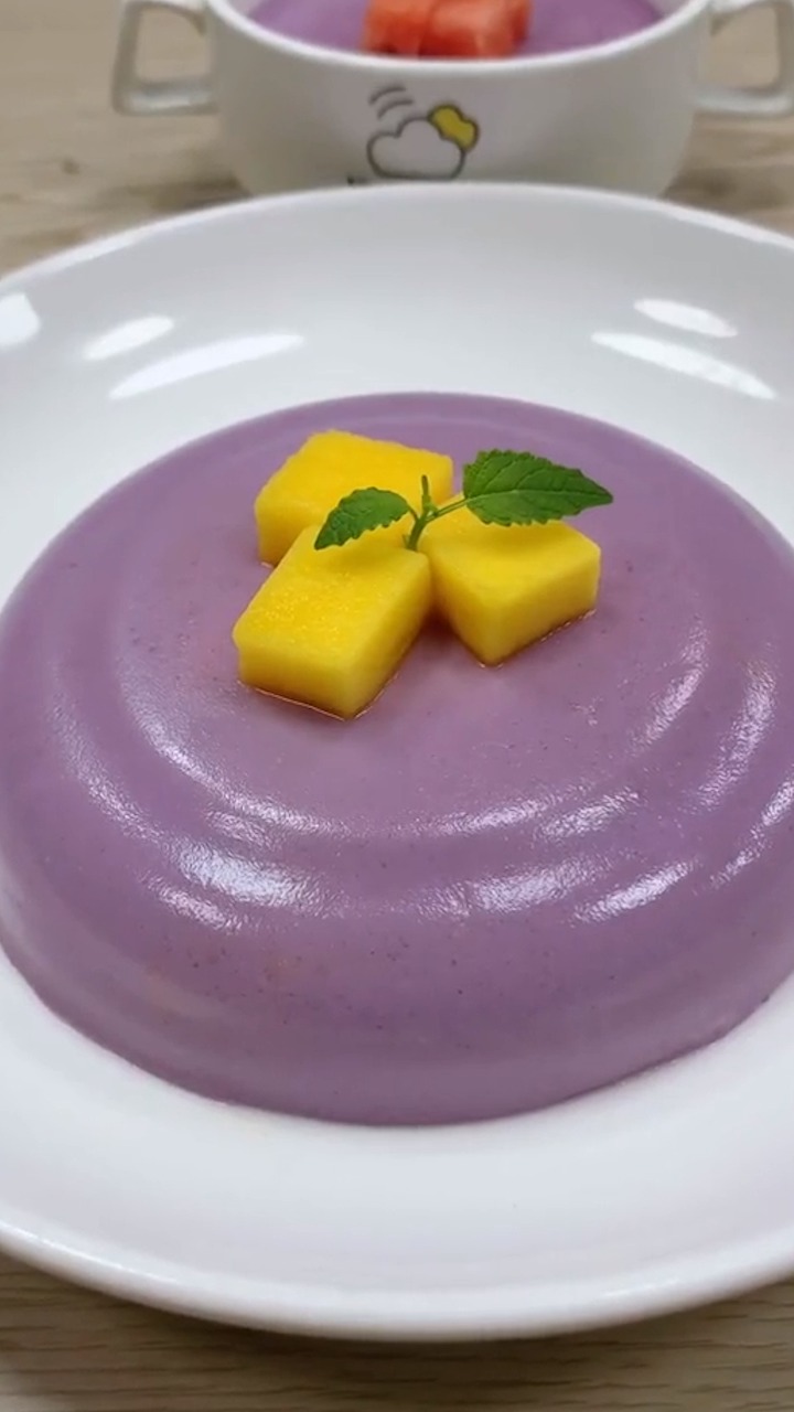 如何制作q弹的紫薯果冻?