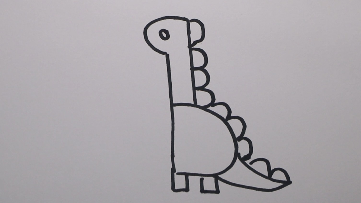 长颈龙简笔画画法图片