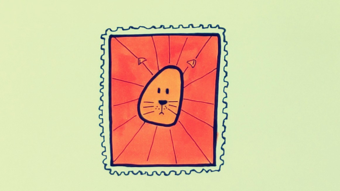 邮票简笔画怎么画