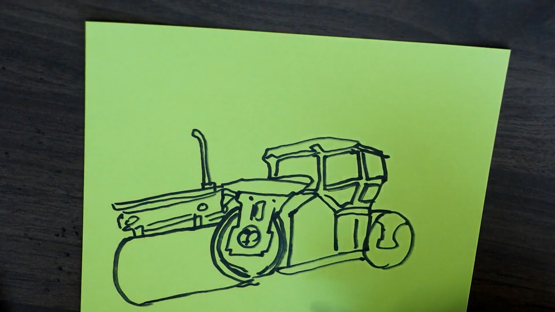 蒸汽压路机的简笔画如何画?