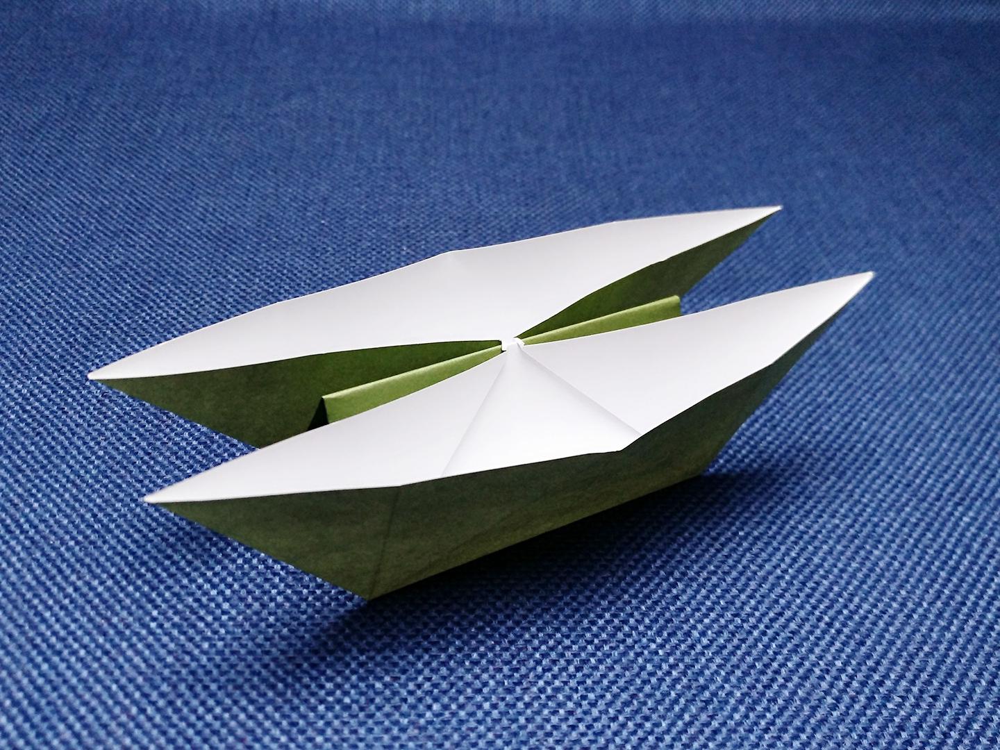 双体船折纸教程