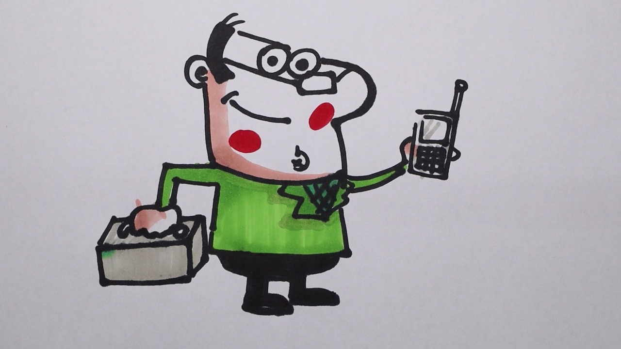 商人简笔画怎样画?