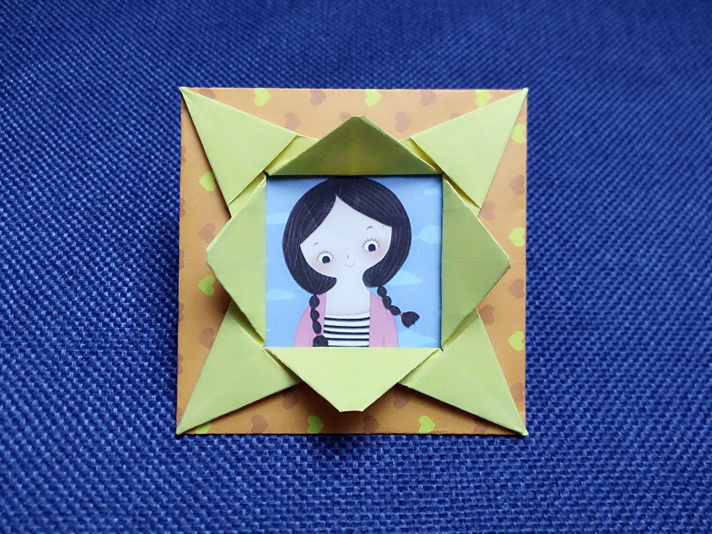 创意折纸方形相框简易教程