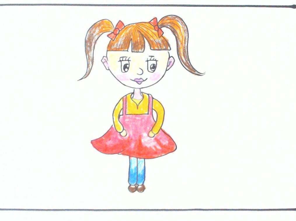 创意妹妹简笔画教程