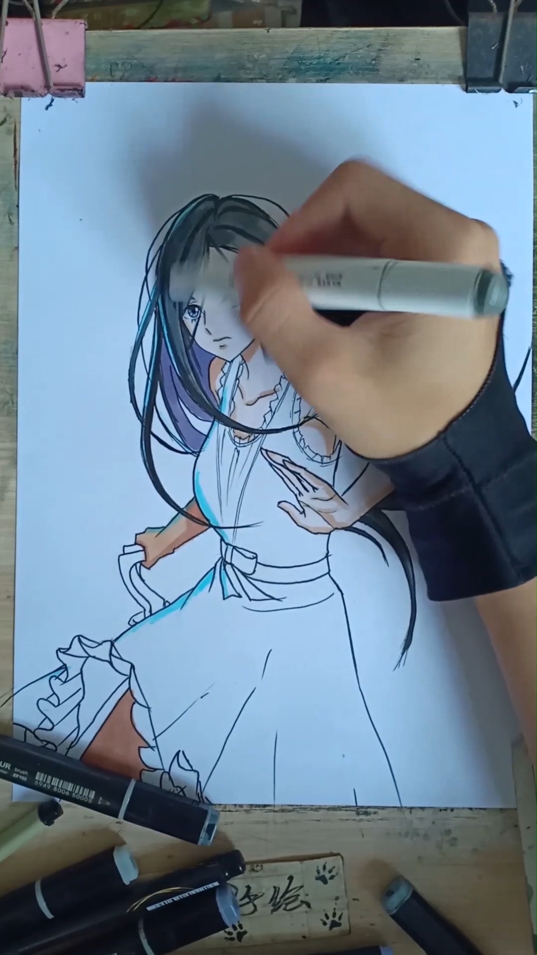 教你如何用一个圆起稿画一人之下冯宝宝