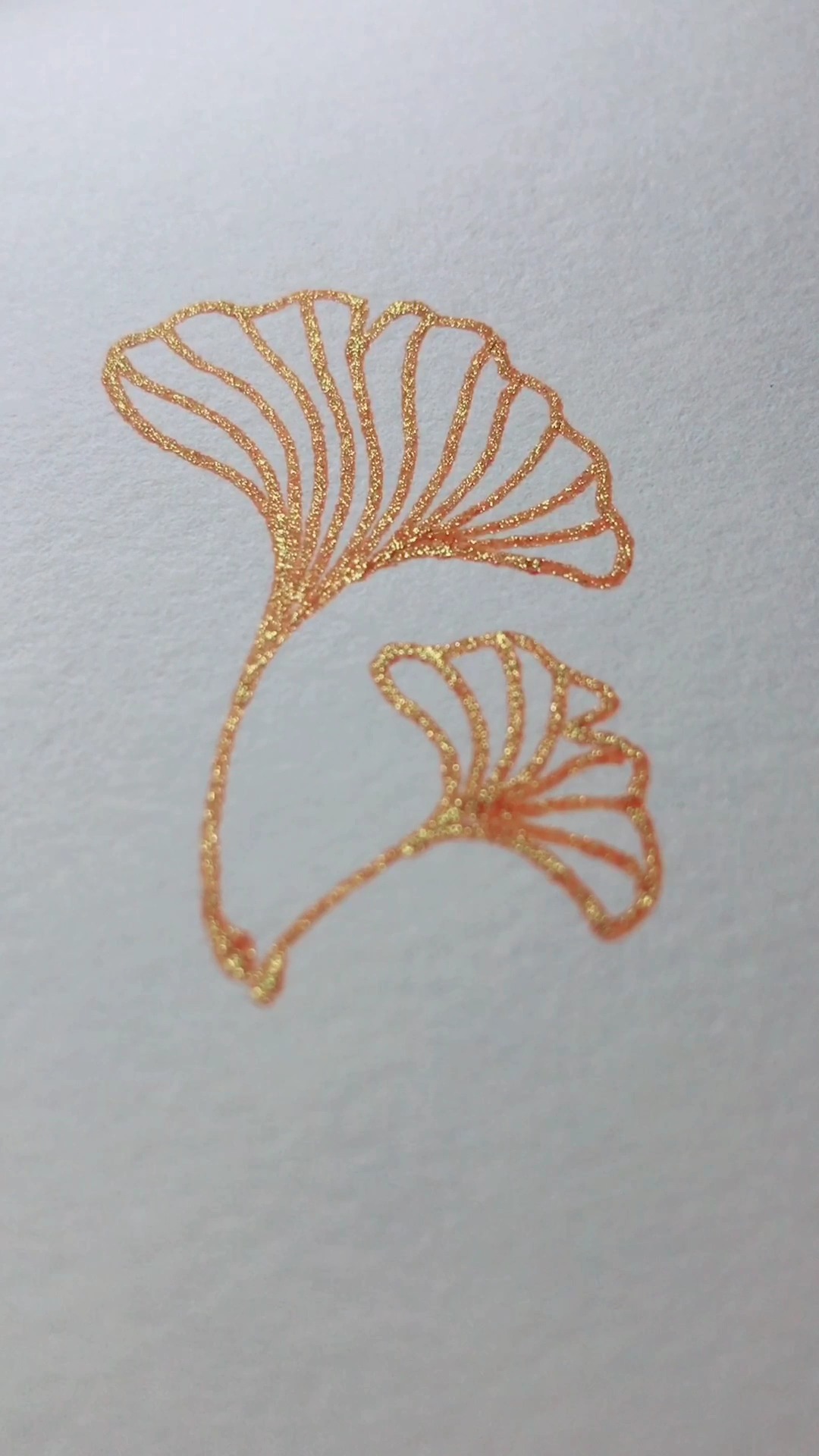 怎么画银杏叶简笔画