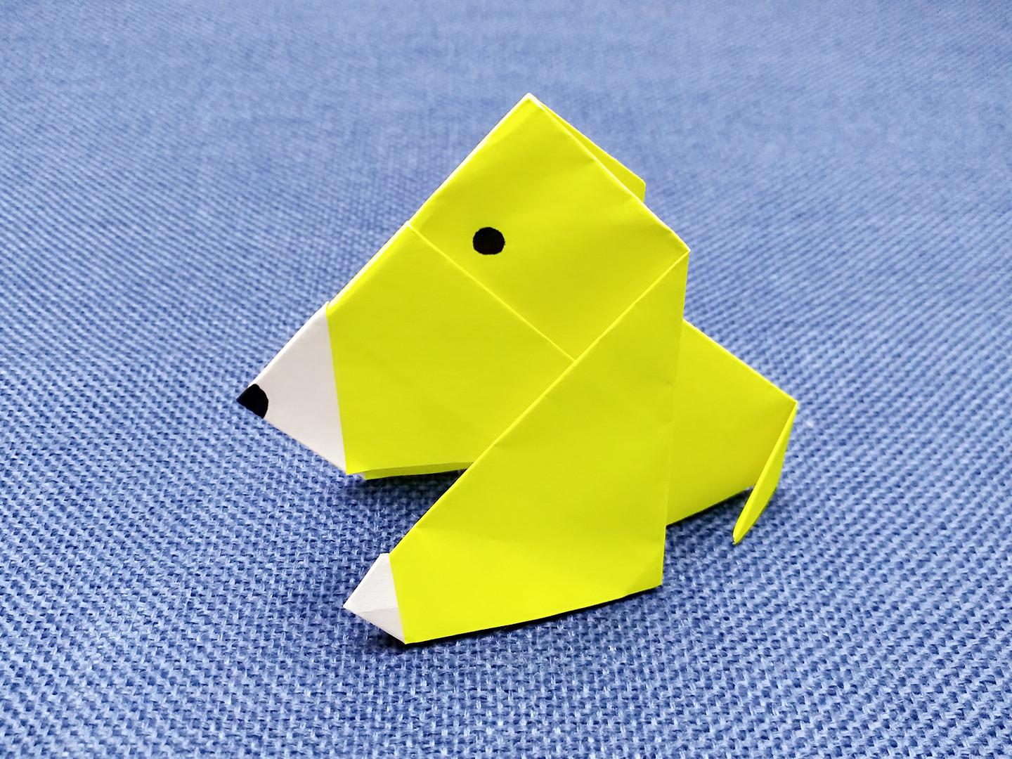 立体小狗折纸教程