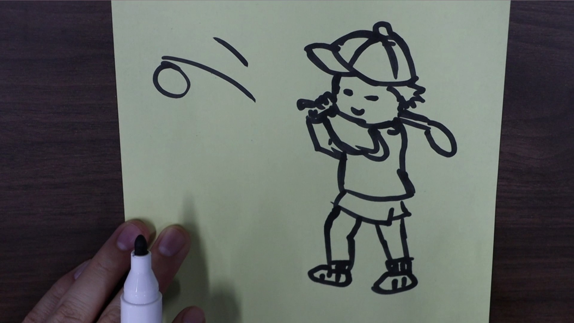 打高尔夫的男孩怎样画?