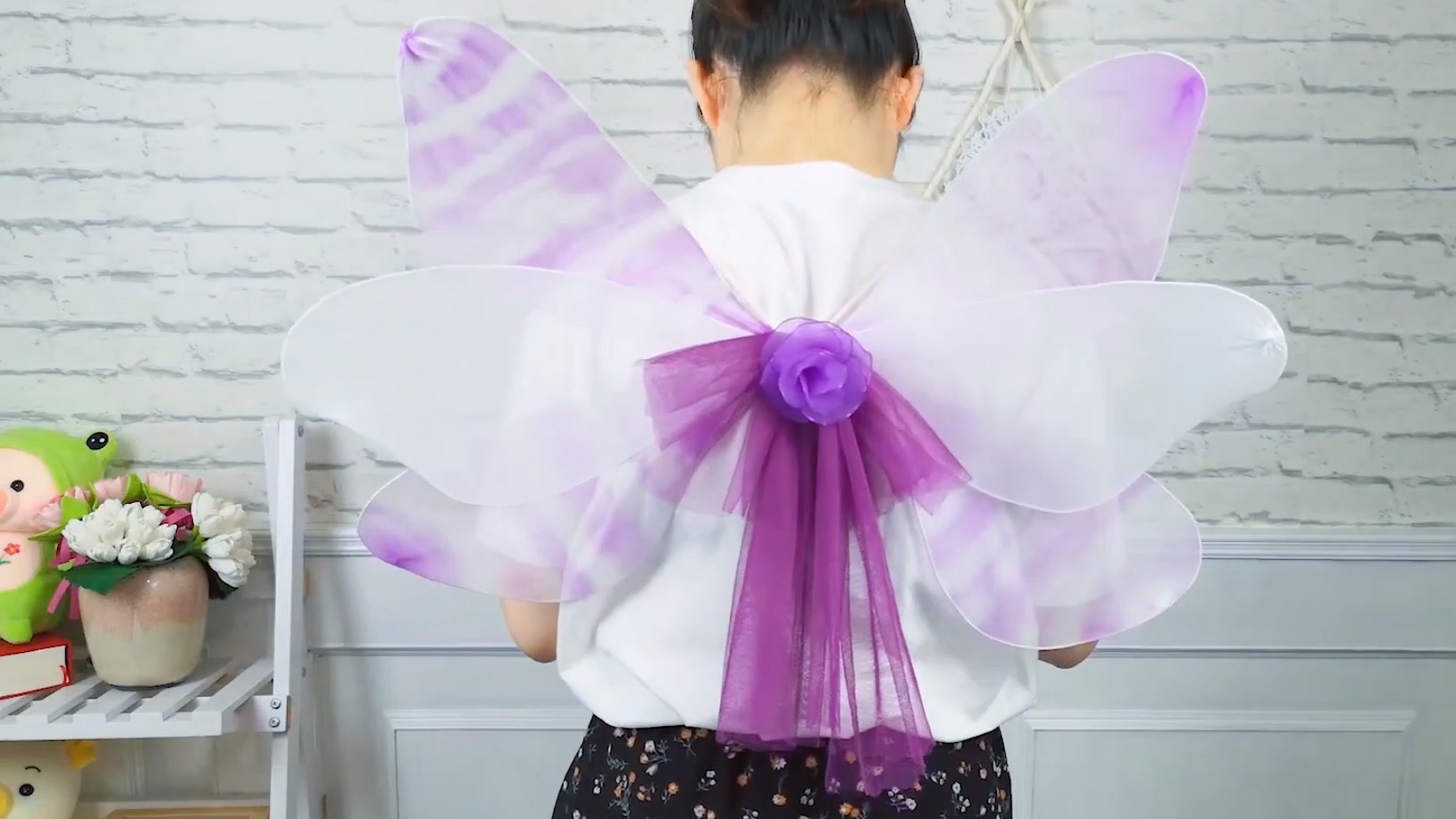 怎样做可以背在身上的蝴蝶翅膀?