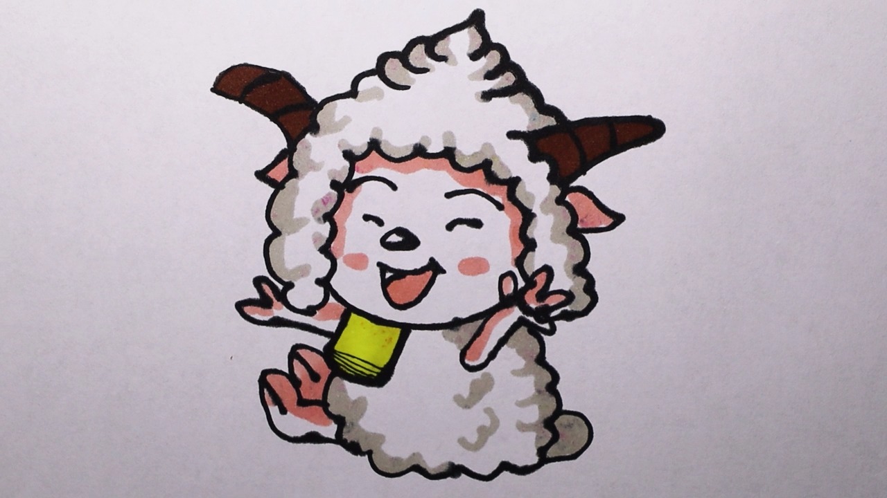 懒羊羊怎样画?