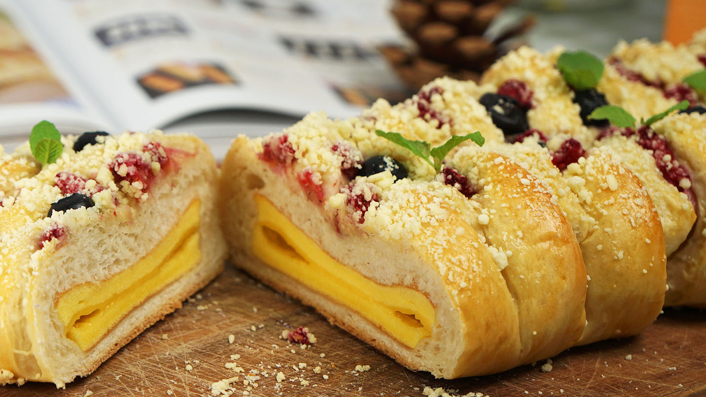 蛋糕夹心面包怎么做