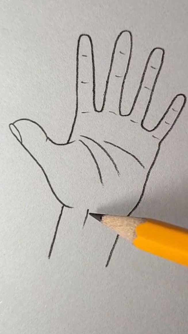 画手掌怎样画简单易画图片