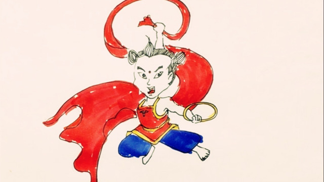 怎样简单画出哪吒