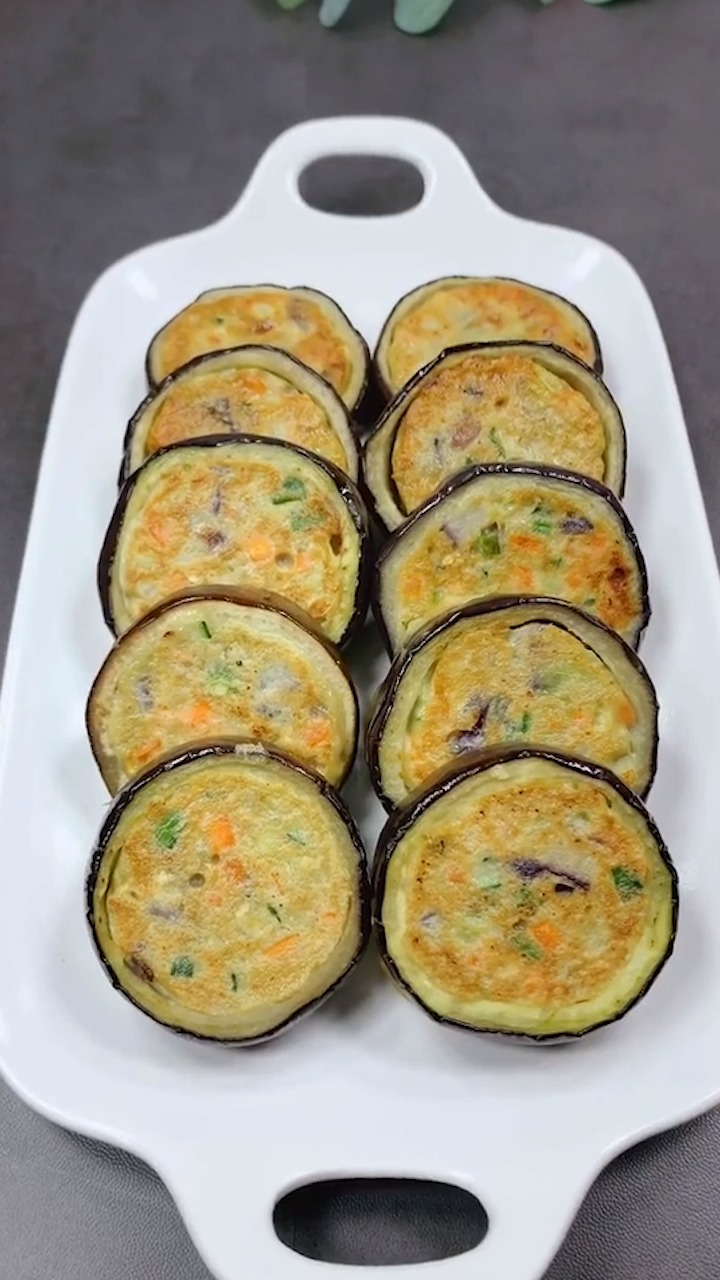 又好吃又简单的茄子圈饼怎么做
