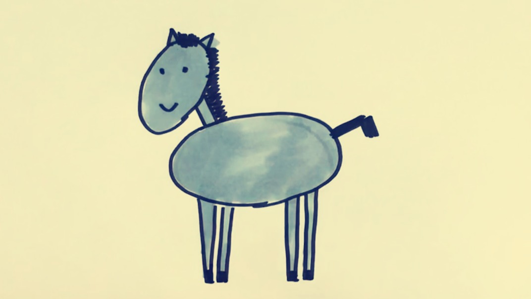 马简笔画怎么画