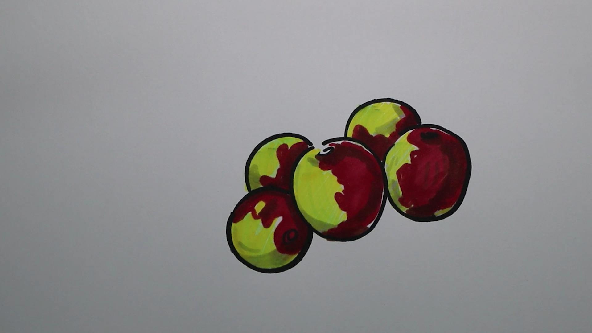 冬枣怎样画?超简单哦