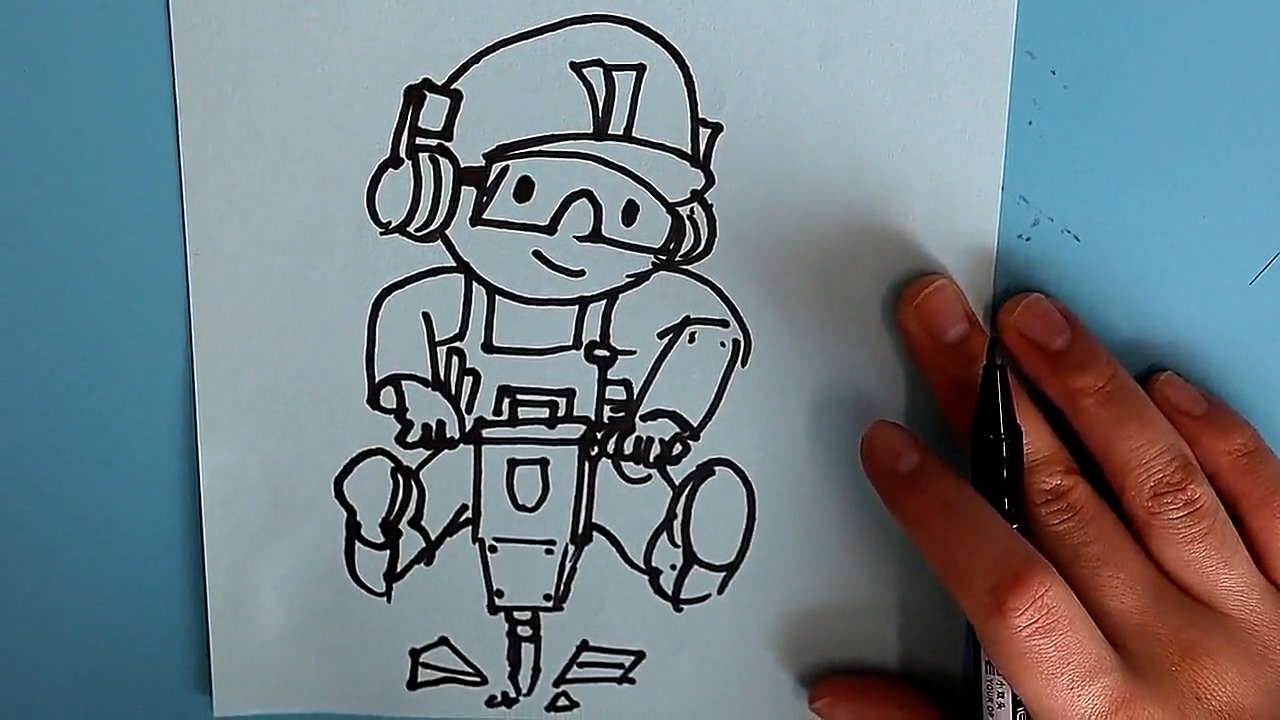 巴布工程师的简笔画怎样画?