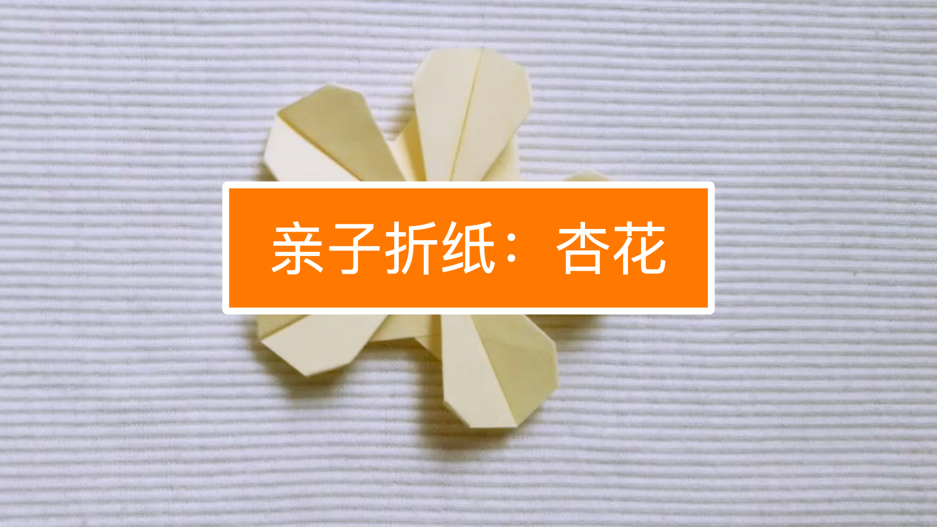 杏花折纸怎么折?