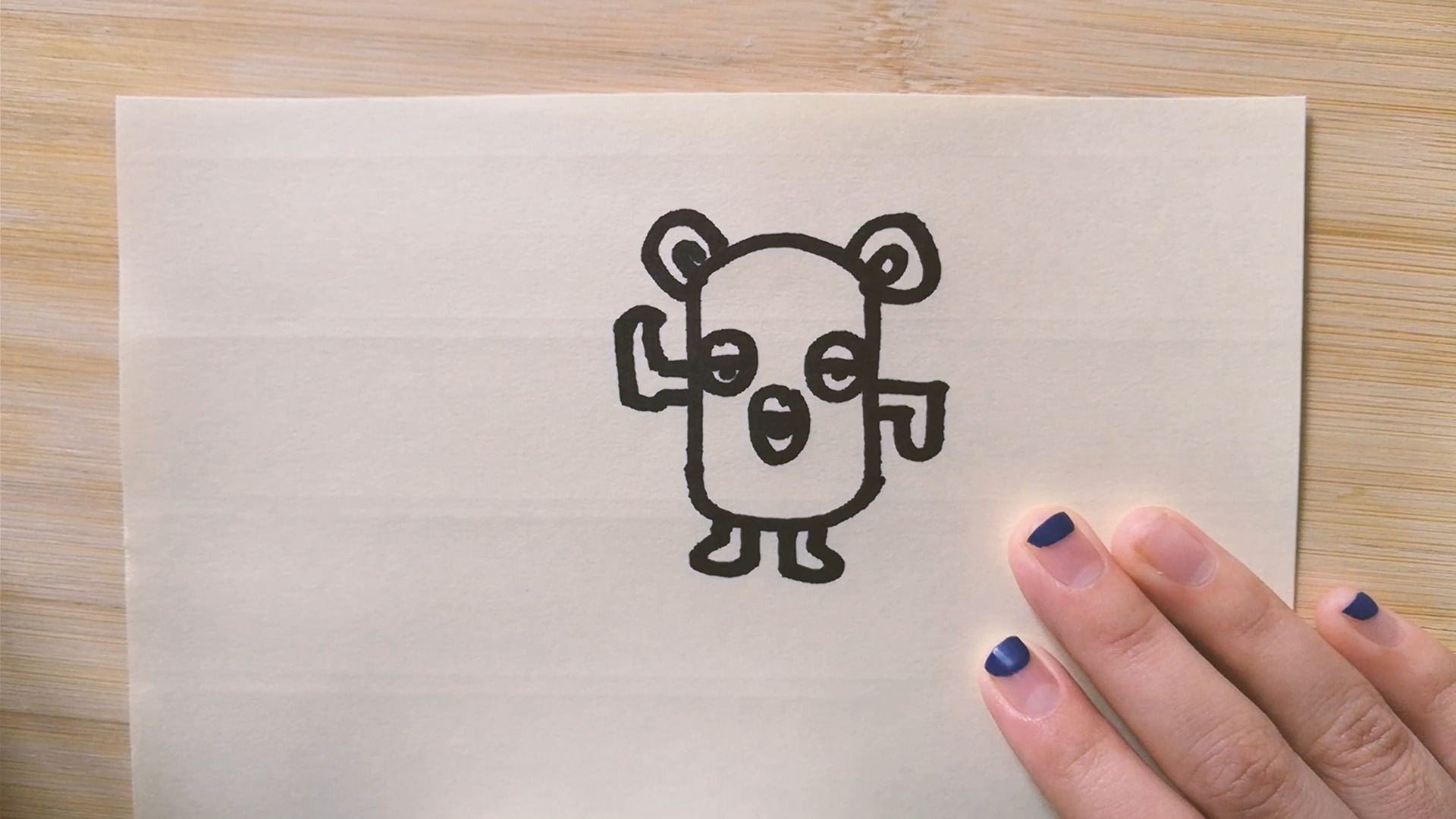 机器熊的简笔画怎样画?