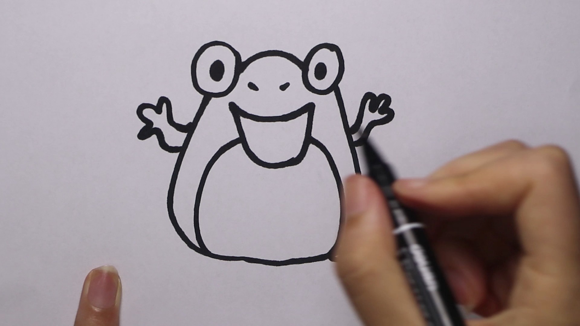 快乐的小青蛙怎样画?超简单哦