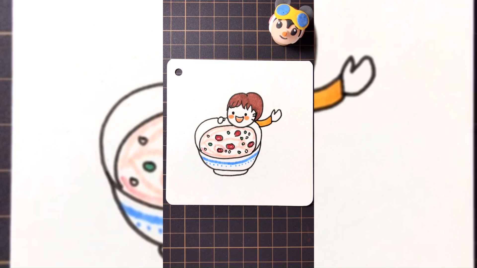 怎样画腊八粥简笔画?