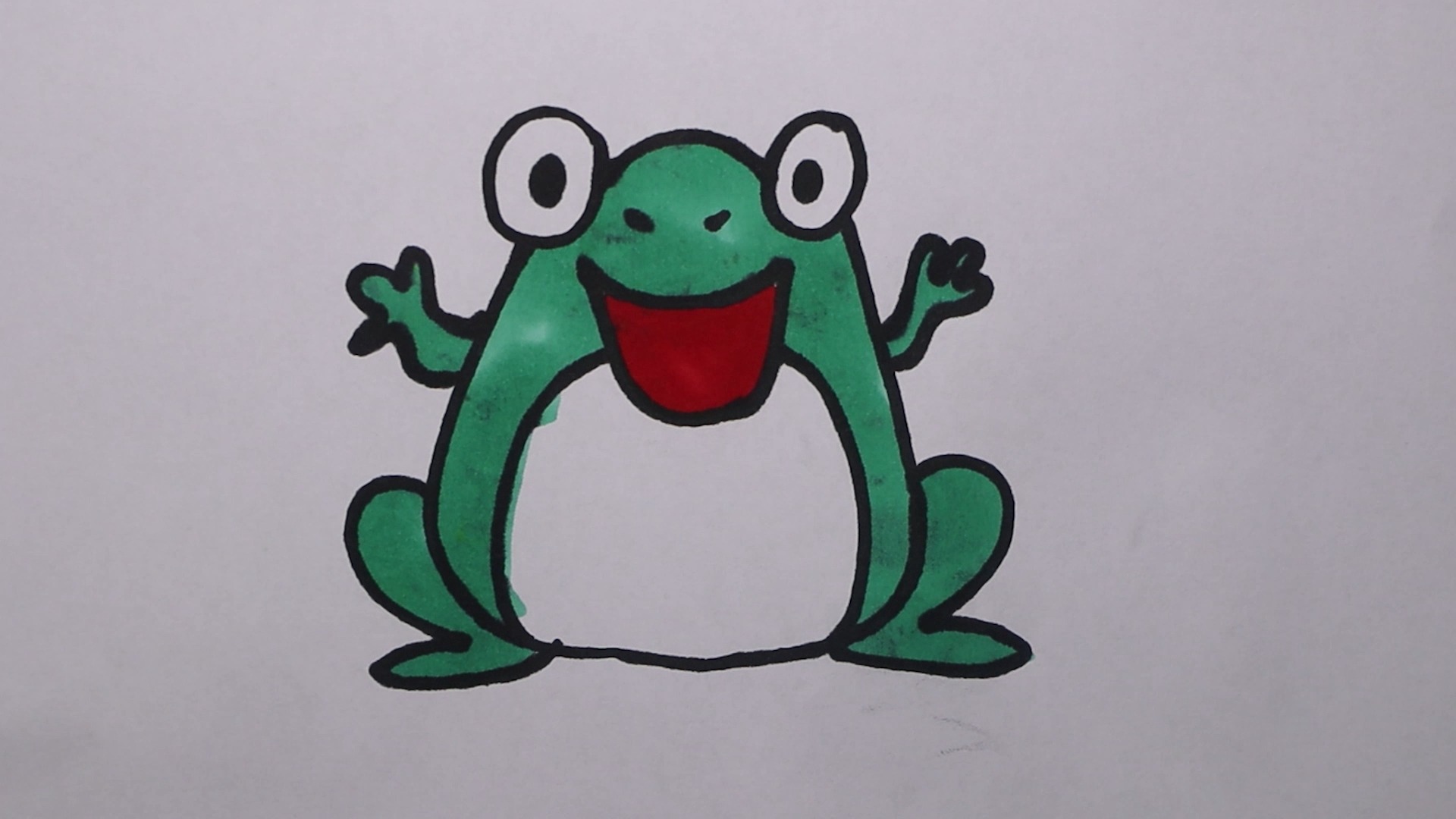 小青蛙简画图图片
