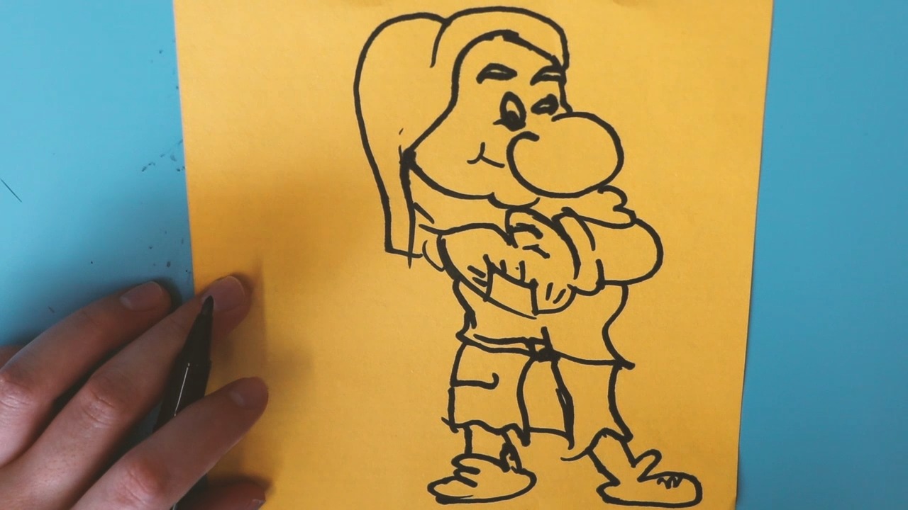 小矮人的简笔画怎样画?