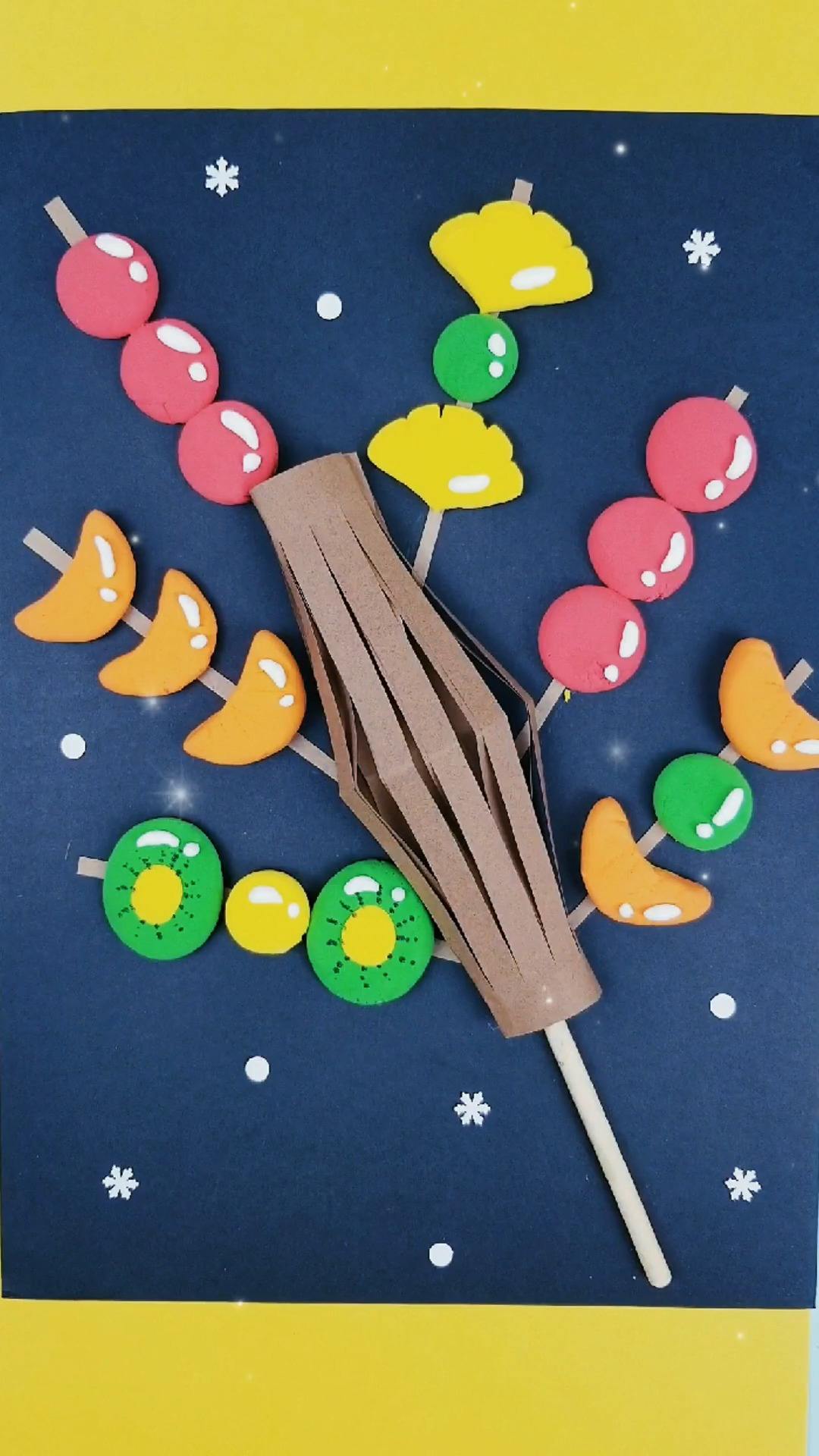 怎样做冰糖葫芦创意小手工?