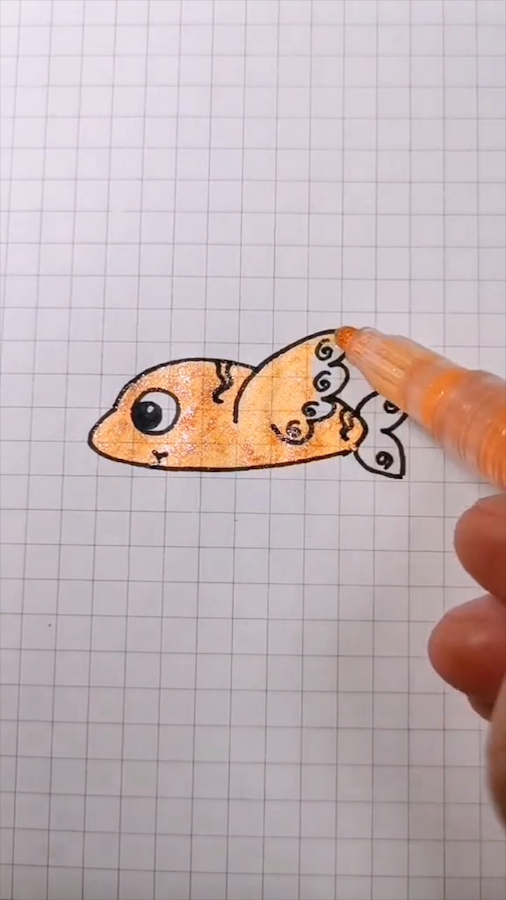 儿童简笔画飞鱼怎么画