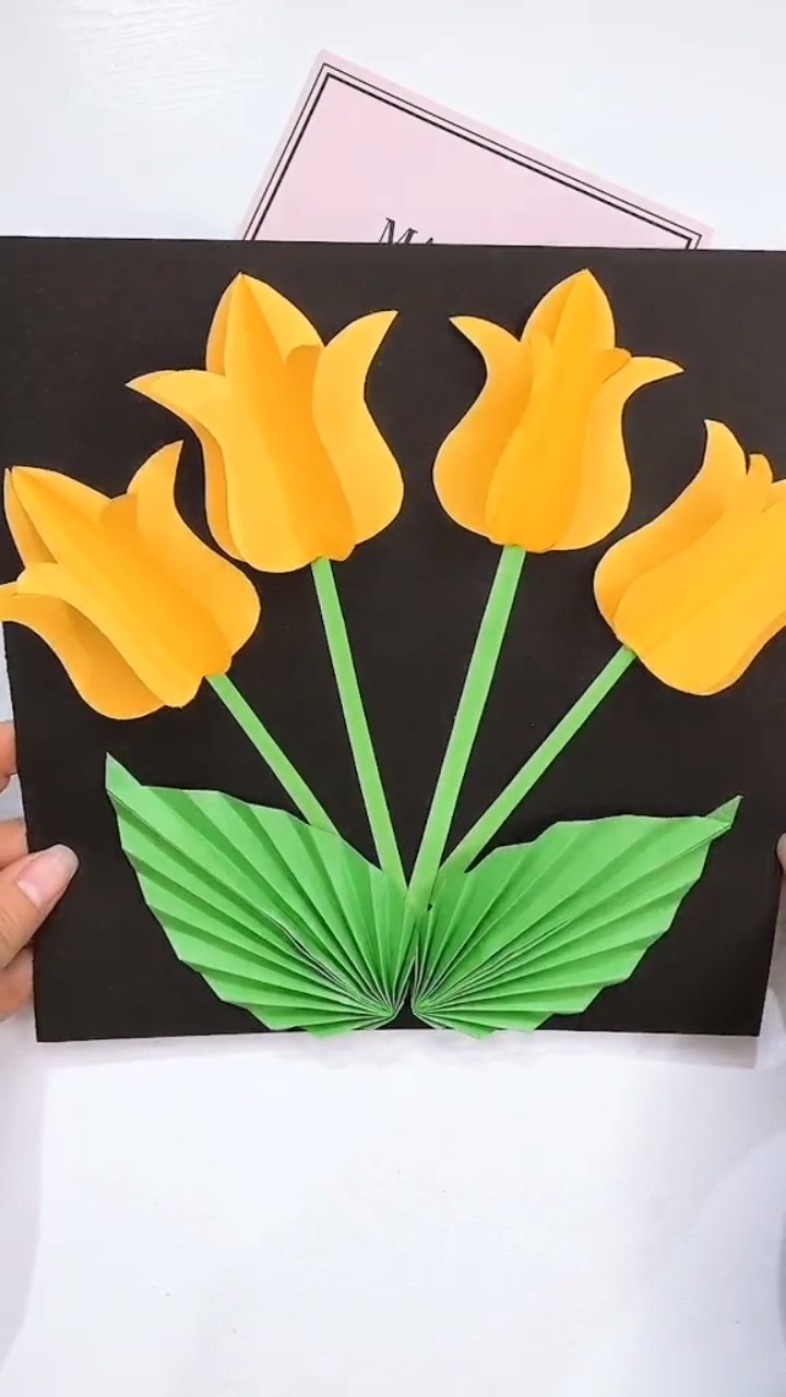 植物手工制作品卡纸图片