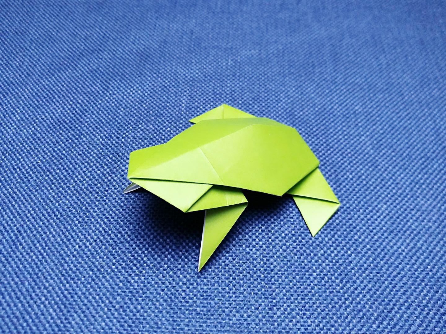 一起来学做立体青蛙吧