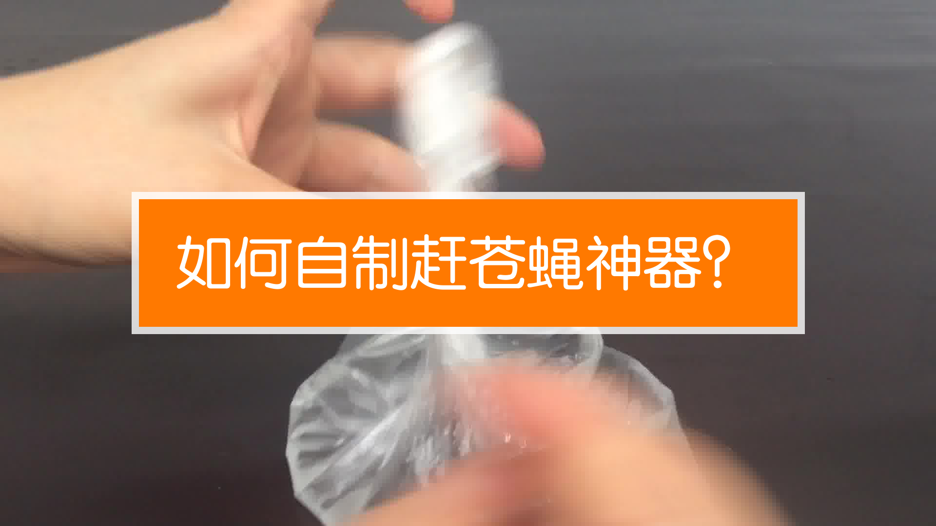 如何自制赶苍蝇神器