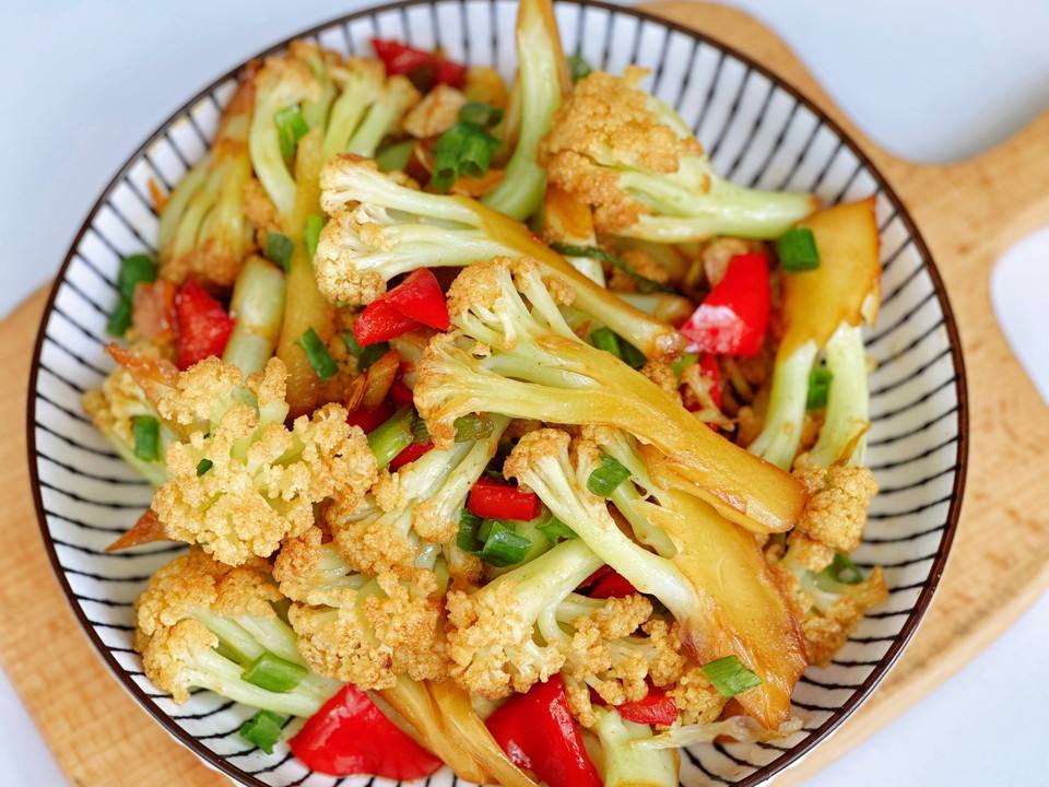 孜然花菜怎么做