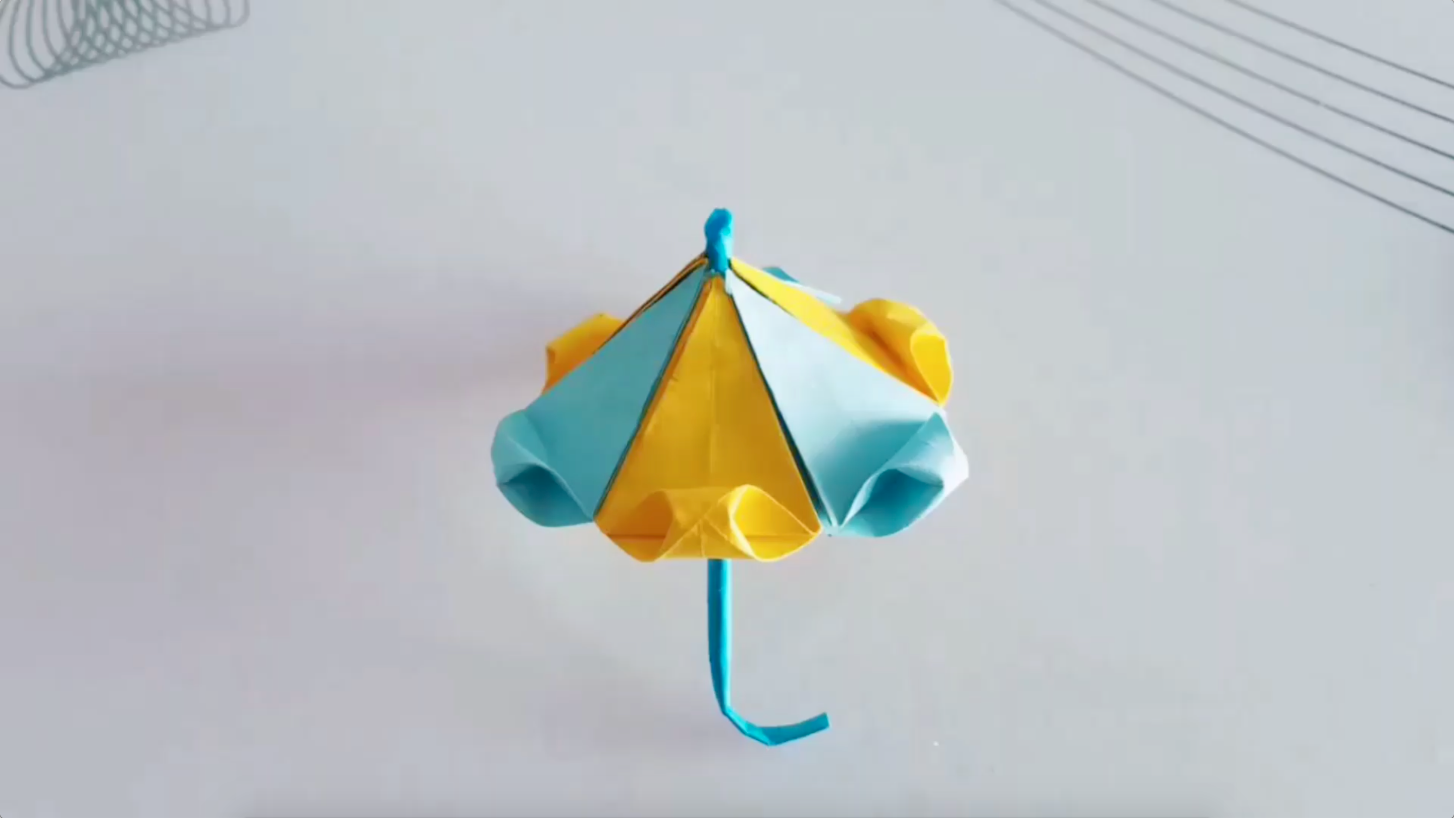 美丽太阳伞的手工教程