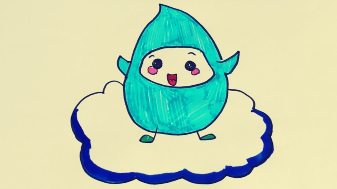 水滴简笔画怎么画