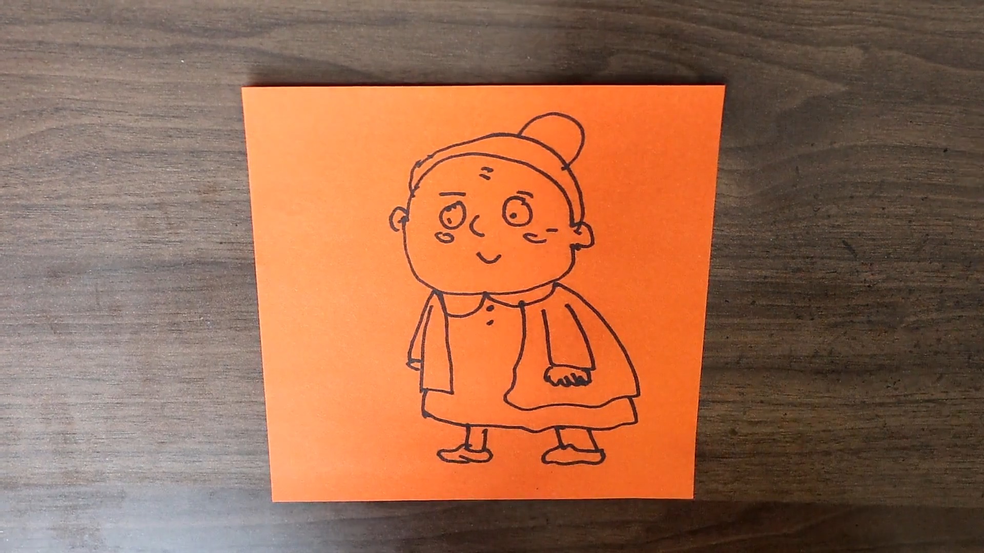 老奶奶怎样画?