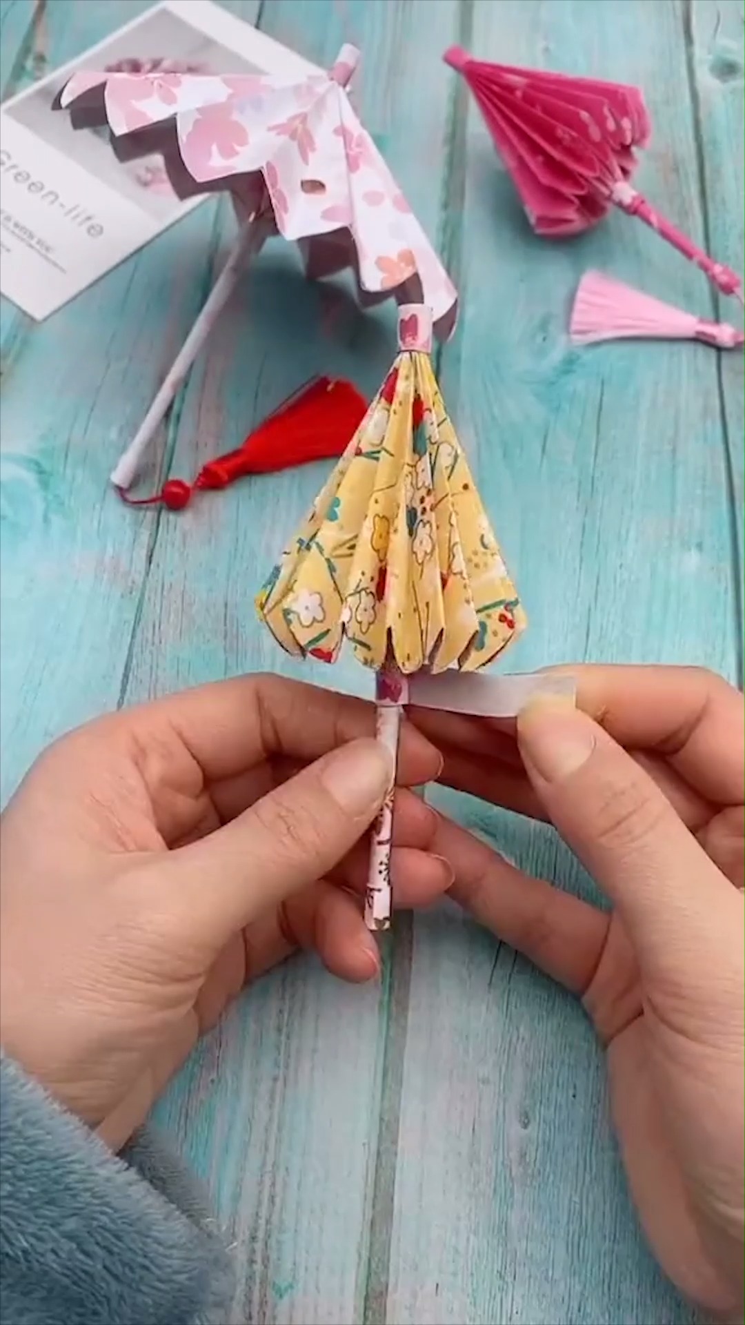 怎么做非常漂亮的古风小雨伞?