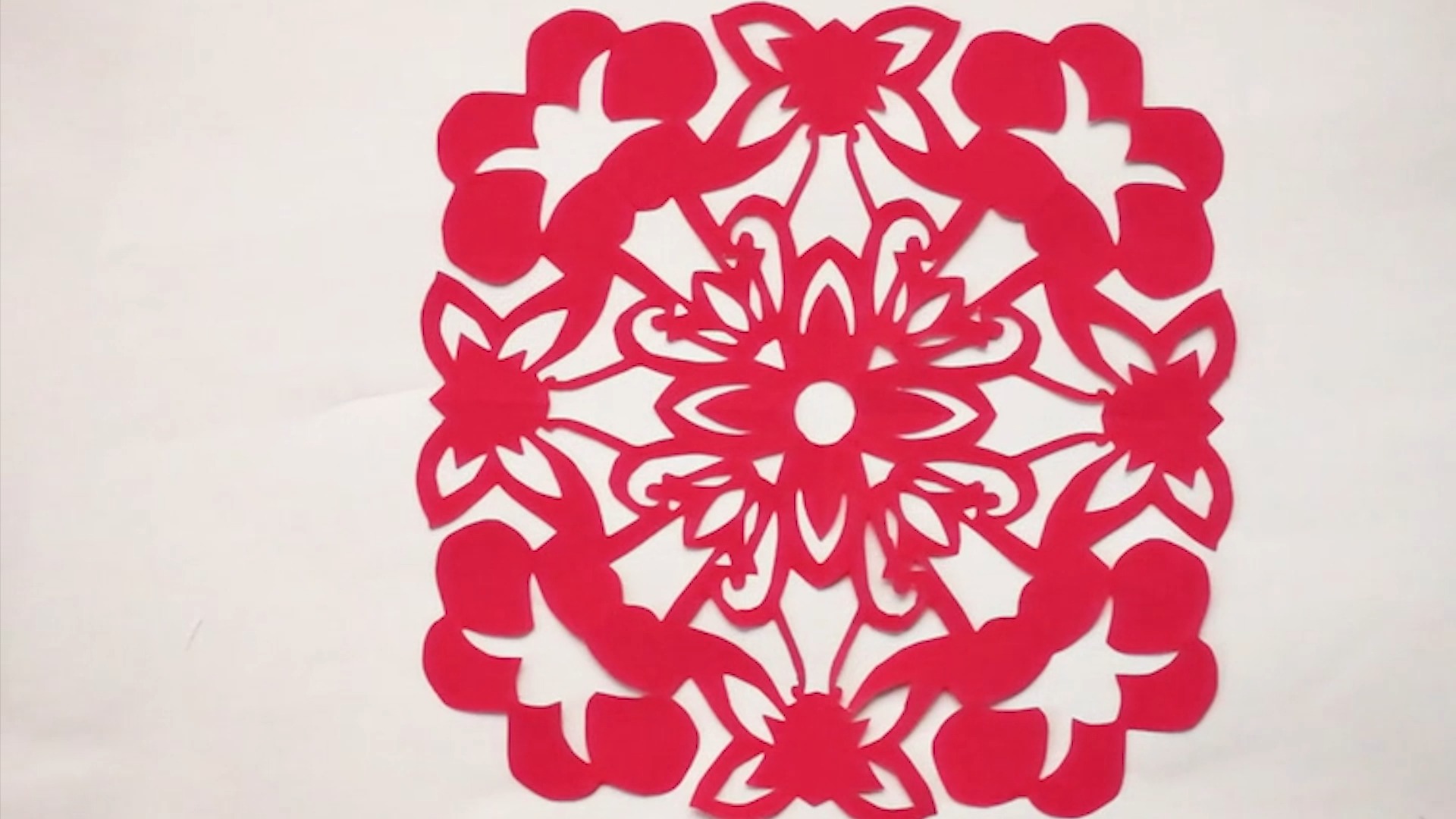 喇叭花剪纸怎么剪?