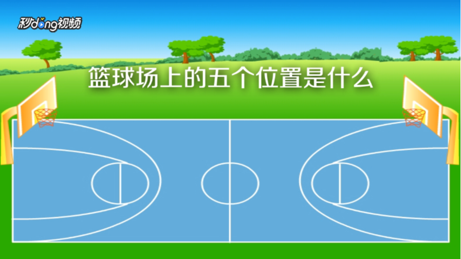 篮球场的5个位置图解图片