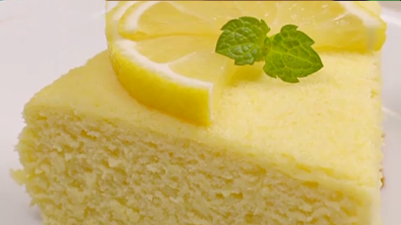 夏柠檬酸奶蛋糕图片