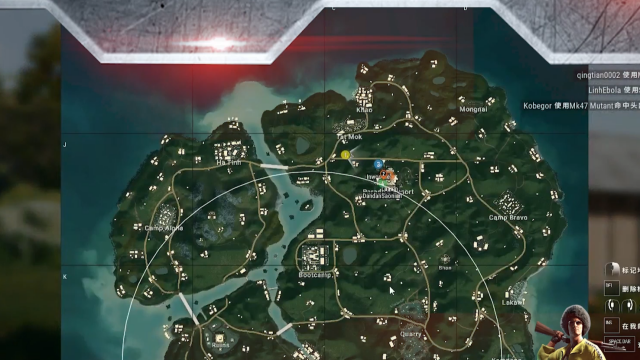 吃鸡怎么看地图坐标