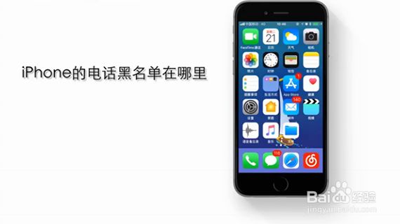 Iphone的电话黑名单在哪里 百度经验