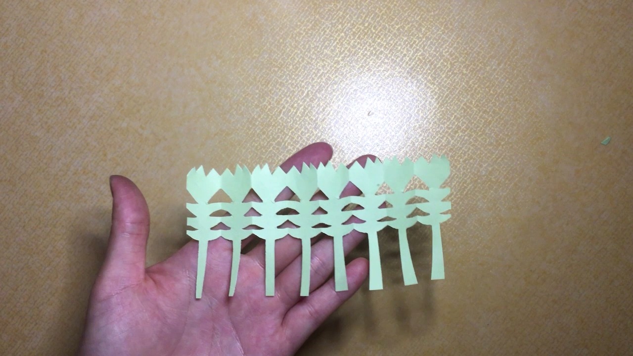 怎样用纸剪麦穗?