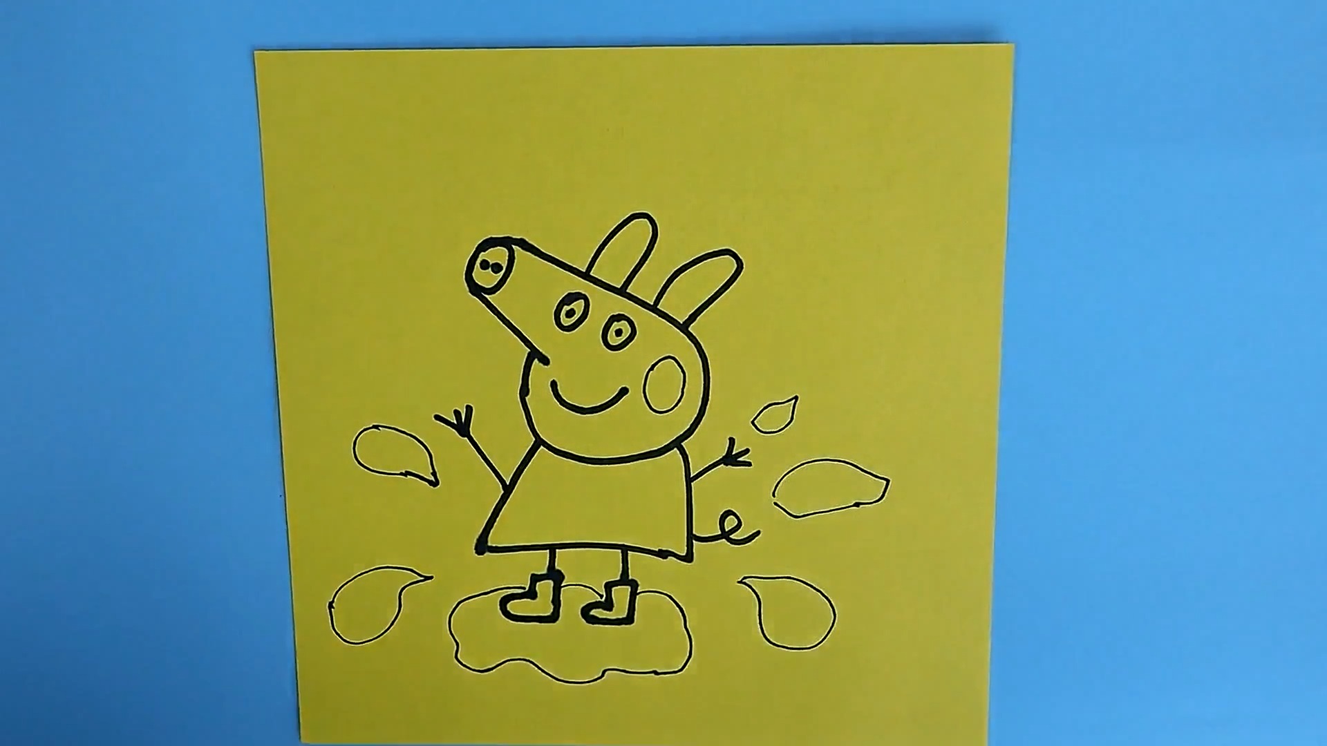 佩奇的简笔画如何画?