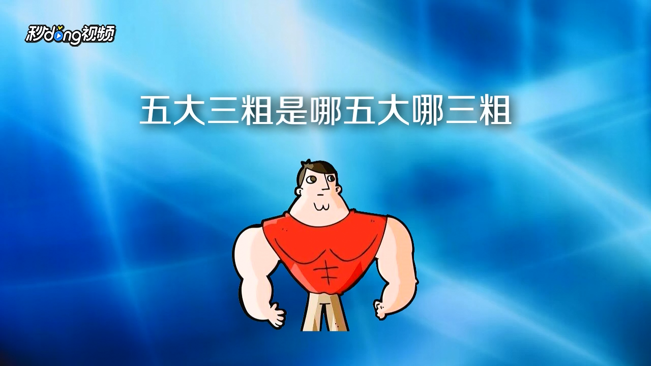 五大三粗是哪五大哪三粗