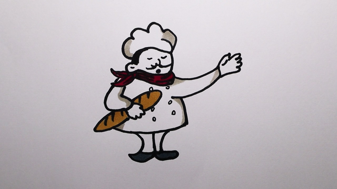 面包师怎样画?